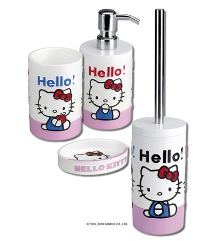 Accessori Bagno Hello Kitty.Set Accessori Bagno Hello Kitty