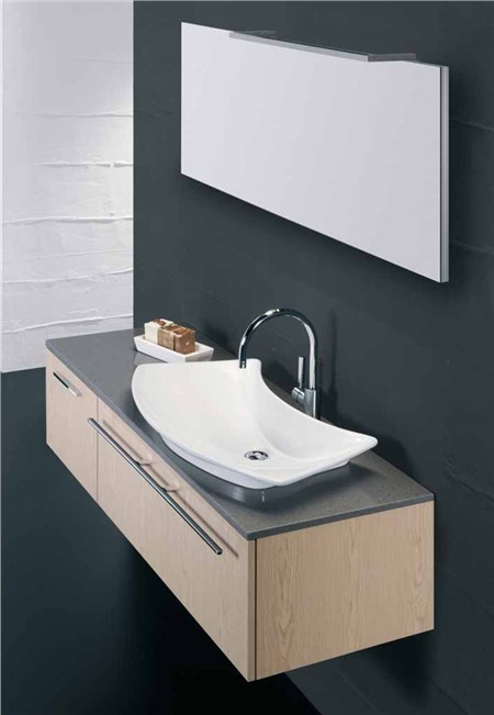 Lavabo 48 Over Rovere Sbiancato