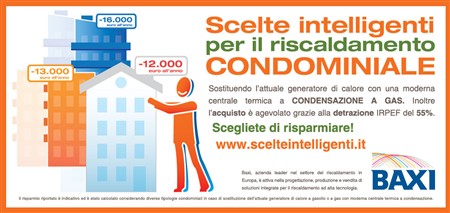 Il concept “Scelte intelligenti” di nuovo protagonista della campagna Baxi 2010